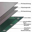 hvit 650 g/m² PVC 4 x 5m (20m²) presenning-0