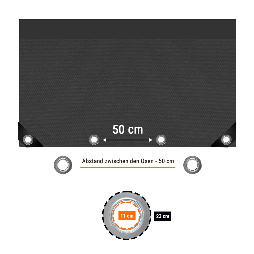 Byggeplassduk 160g/m² hvit PE 1, 76m x 3, 41m-1