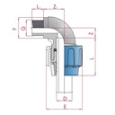 PP PE Rørkobling 90° Vinkel 20 x 1/2" AG-0