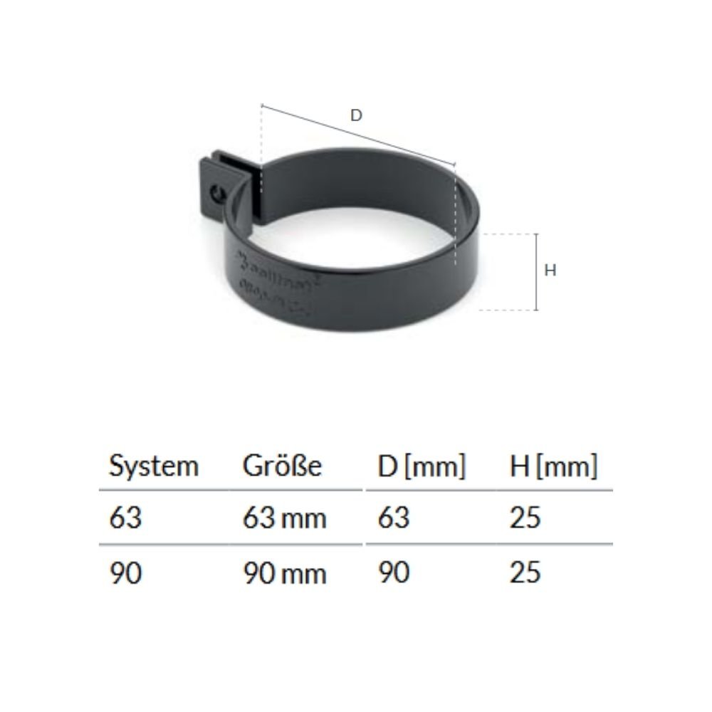 Bøyle (PVC) brun System 90-0