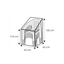 Gjennomsiktig beskyttelsesdeksel for stablebar stol, ca.65x65x110/150-0