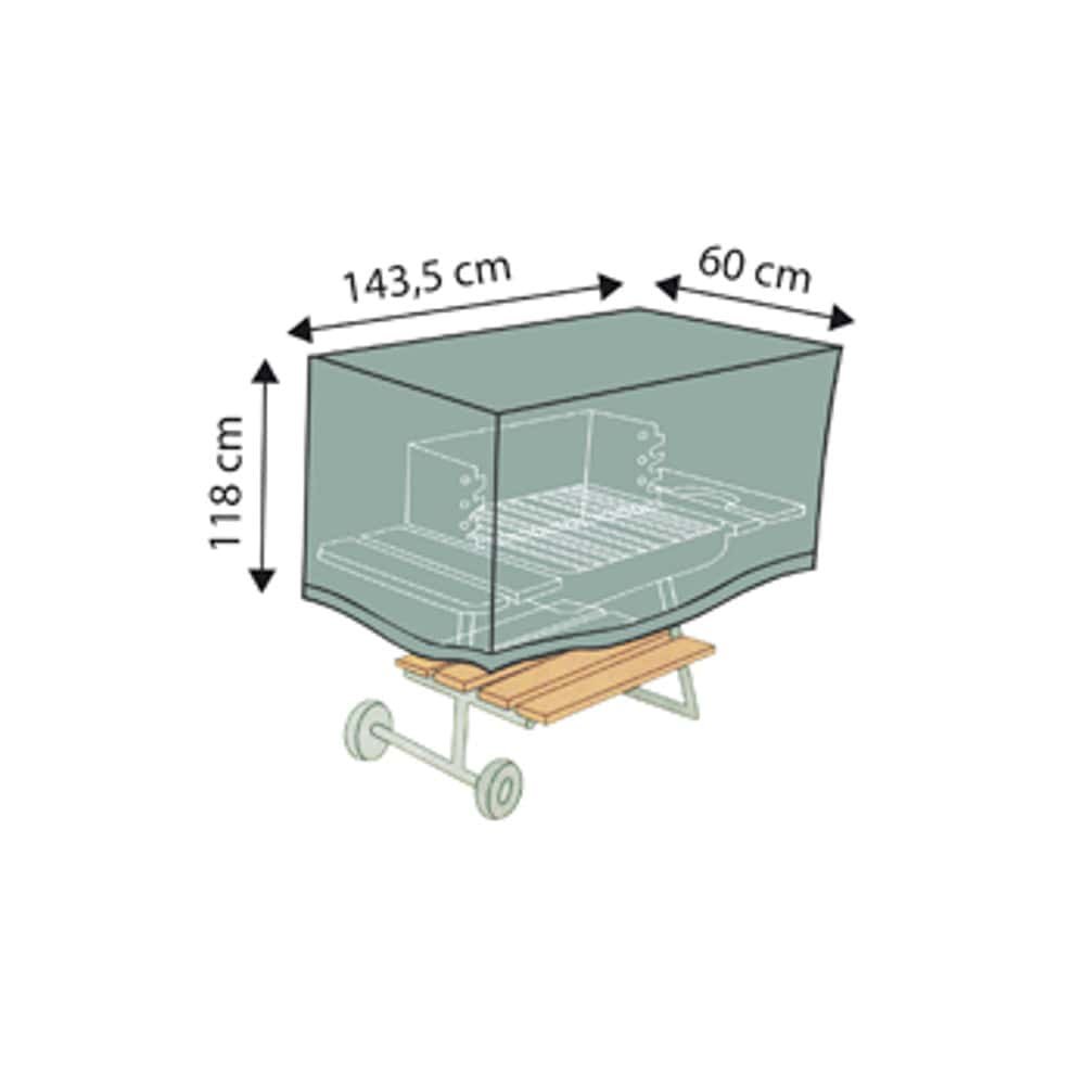 Beskyttelsestrekk Deluxe BBQ-Grill, ca.143, 5x118x60-0