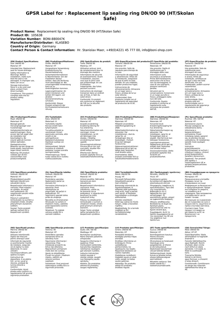 Reserveleppetetning DN/OD 90 (HT/Skolan Safe)-2