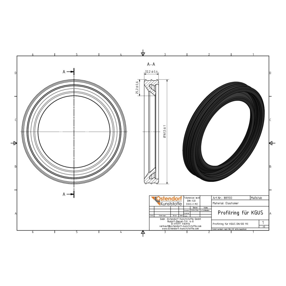 Profilring for KGUS DN/OD 110-2