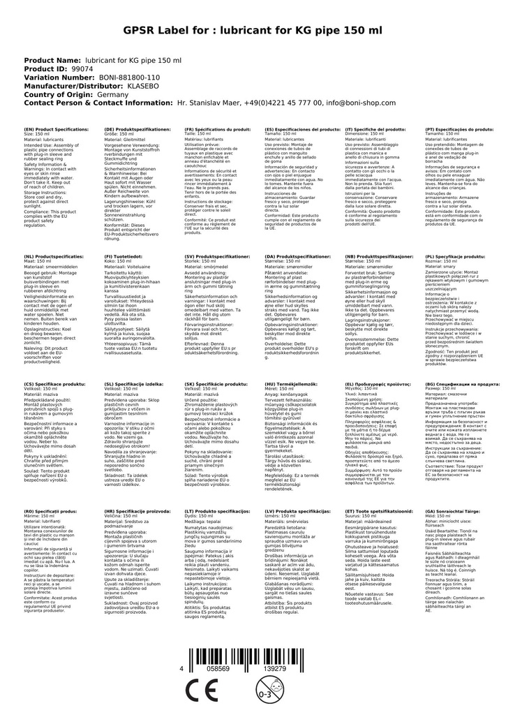 Smøremiddel for KG-rør 150 ml-0