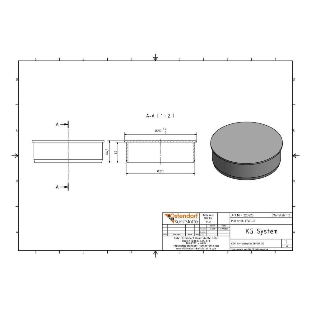 KGM Muffestopper DN/OD 200-1