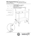 Bordvogn med 2 nivåer, karmskant 40 mm høy + EasySTOP-1