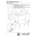 Bordvogn 250 kg med 2 låsbare skuffer høy skyvehåndtak + EasySTOP-0