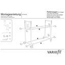 Dekkstativ 300 kg med 2 nivåer termoplastiske gummihjul 1205 x 780 x 1430 mm-1