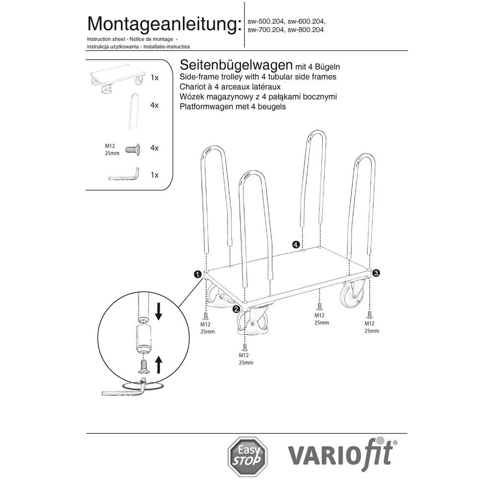 Sidebøylevogn Typ L + EasySTOP-0