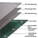 blå 650 g/m² PVC 3 x 5m (15m²) Presenning-0