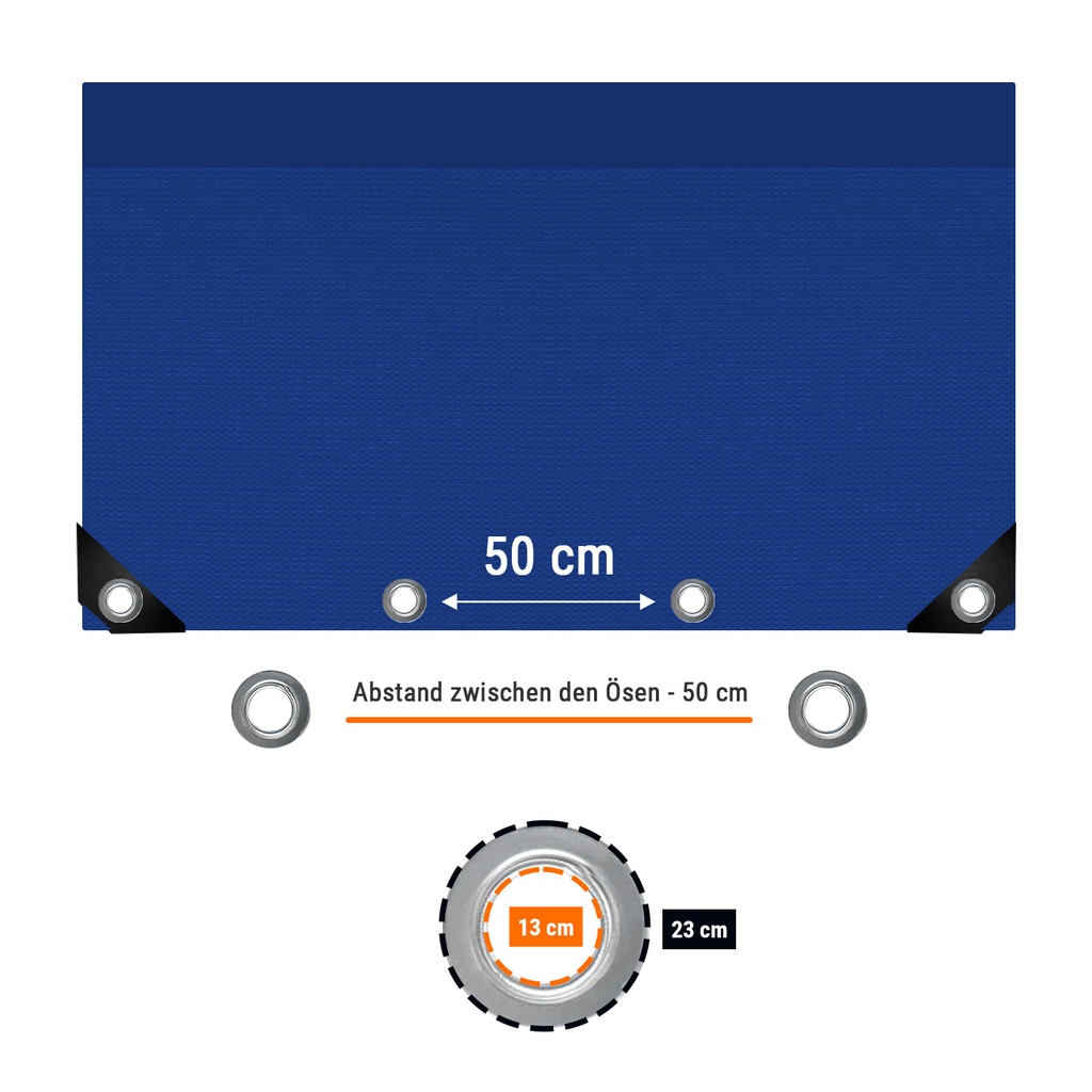 blå 650 g/m² PVC 3 x 5m (15m²) Presenning-3