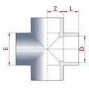 PVC-U Cross Coupling 63 mm PN16-0