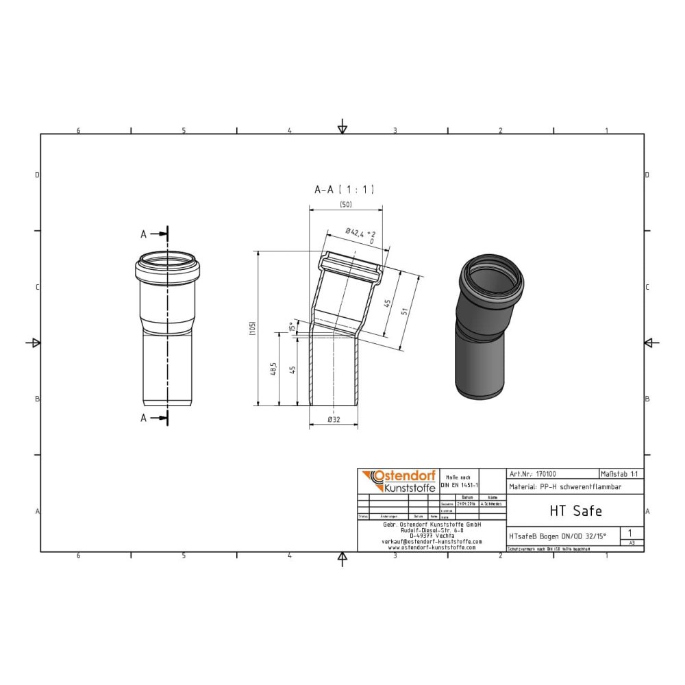 HTsafeB Bogen DN/OD 32 15 grader-1