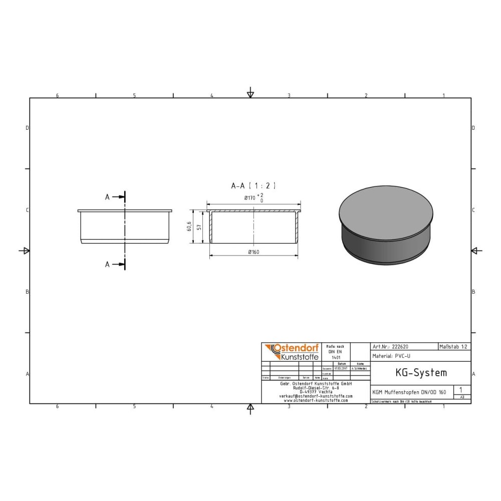 KGM Muffestopper DN/OD 160-1