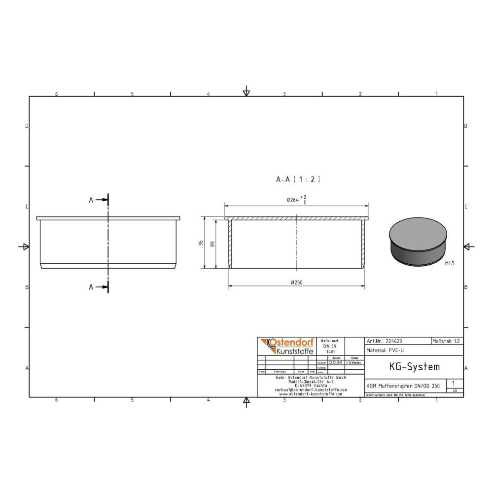 KGM Muffestopper DN/OD 250-1