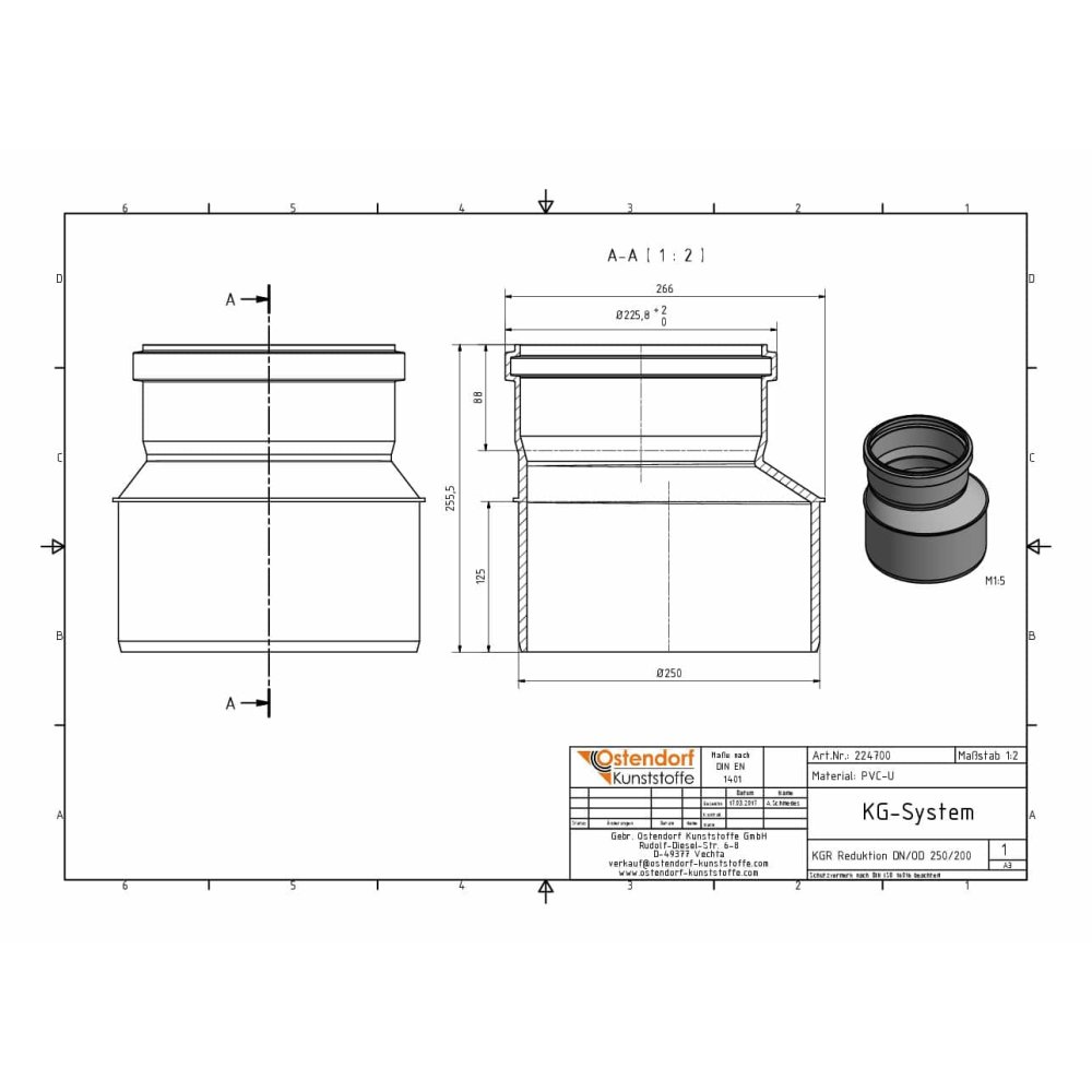 KGR Reduksjon DN/OD 250/200-1