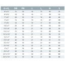 PVC - U Dobbelnippel redusert AG 1 1/2" x 1 1/4"-1