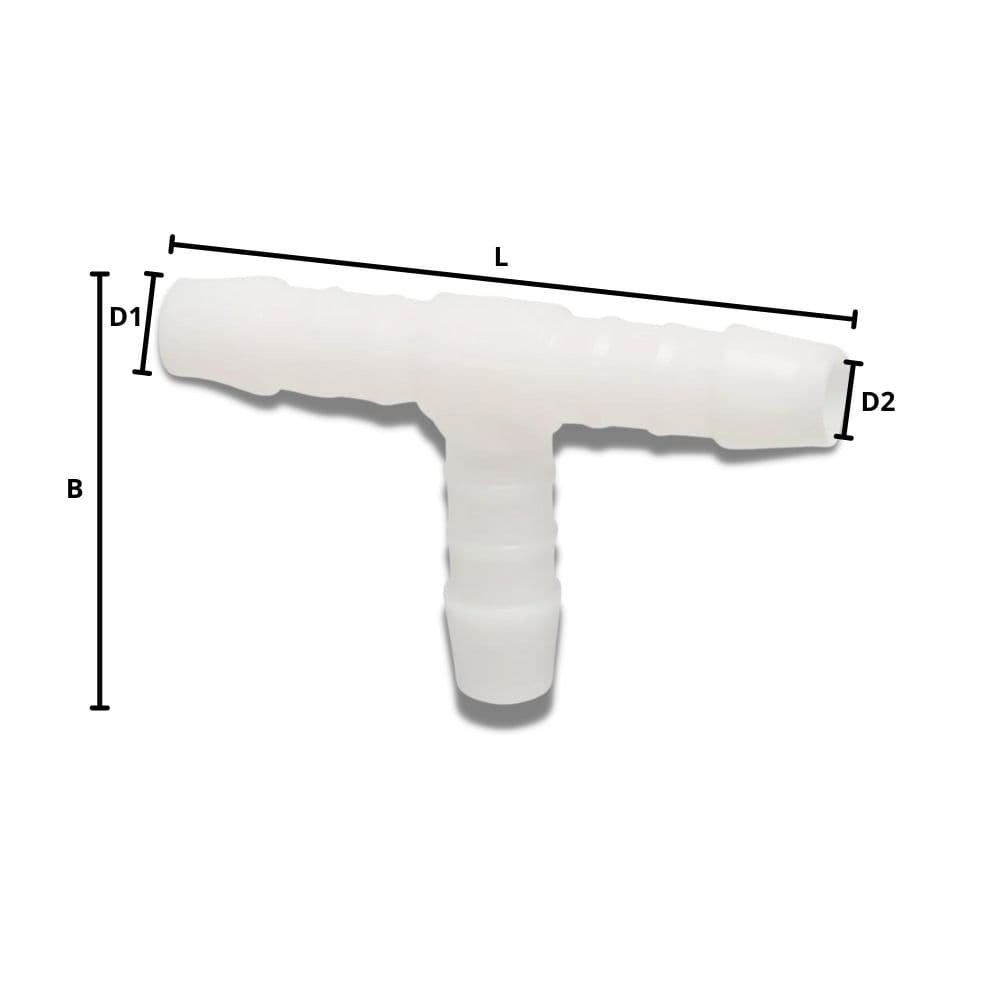 Slangekobling Plast T-stykke 5 mm-0