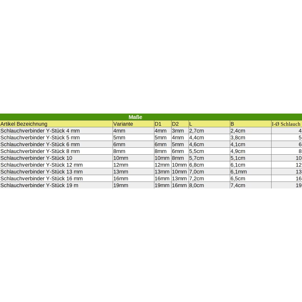 Slangeforbinder Plast Y-Stykke 5 mm-1