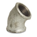 Threaded Fitting Malleable Iron Elbow 45° 1 1/2" FF x 1 1/2" FF