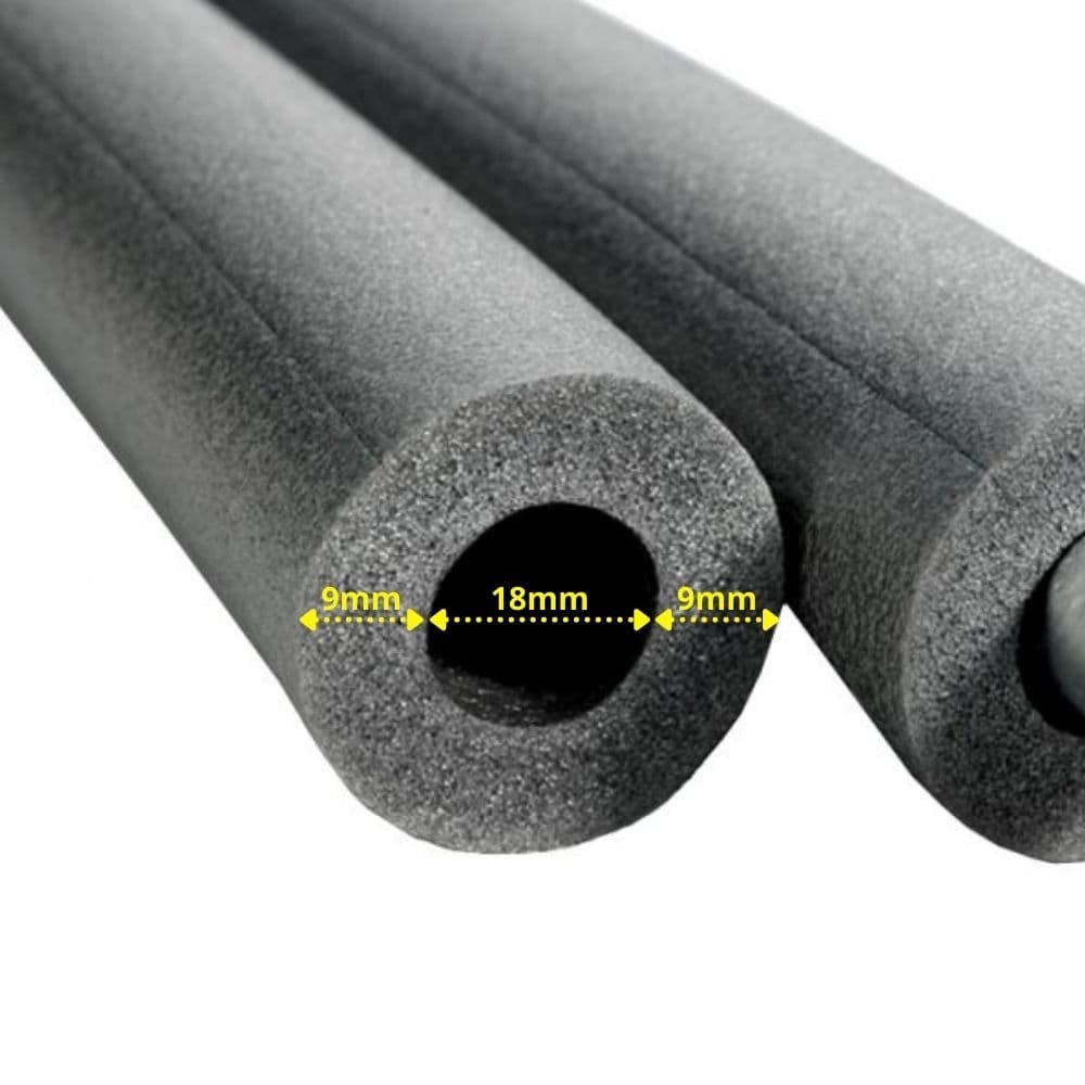 CLIMAFLEX® 2m Isolasjonsrør Ø 18 mm x 9 mm Isolasjon