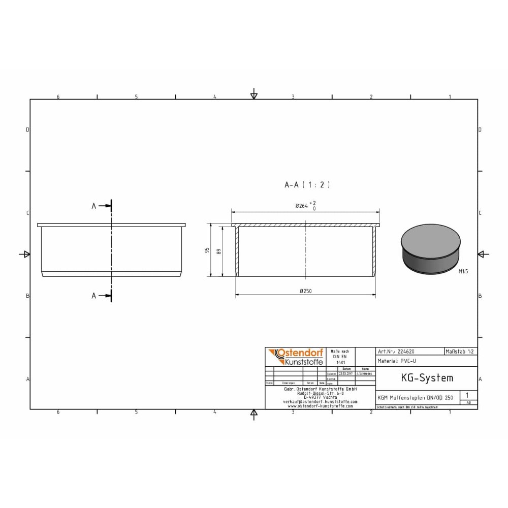 KGM Muffestopper DN/OD 250