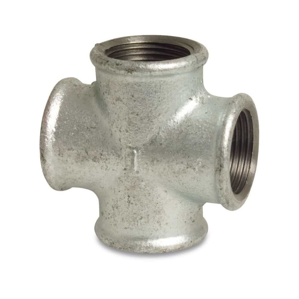 Threaded Fitting Malleable Iron Cross 1" F x 1" F x 1" F x 1" F