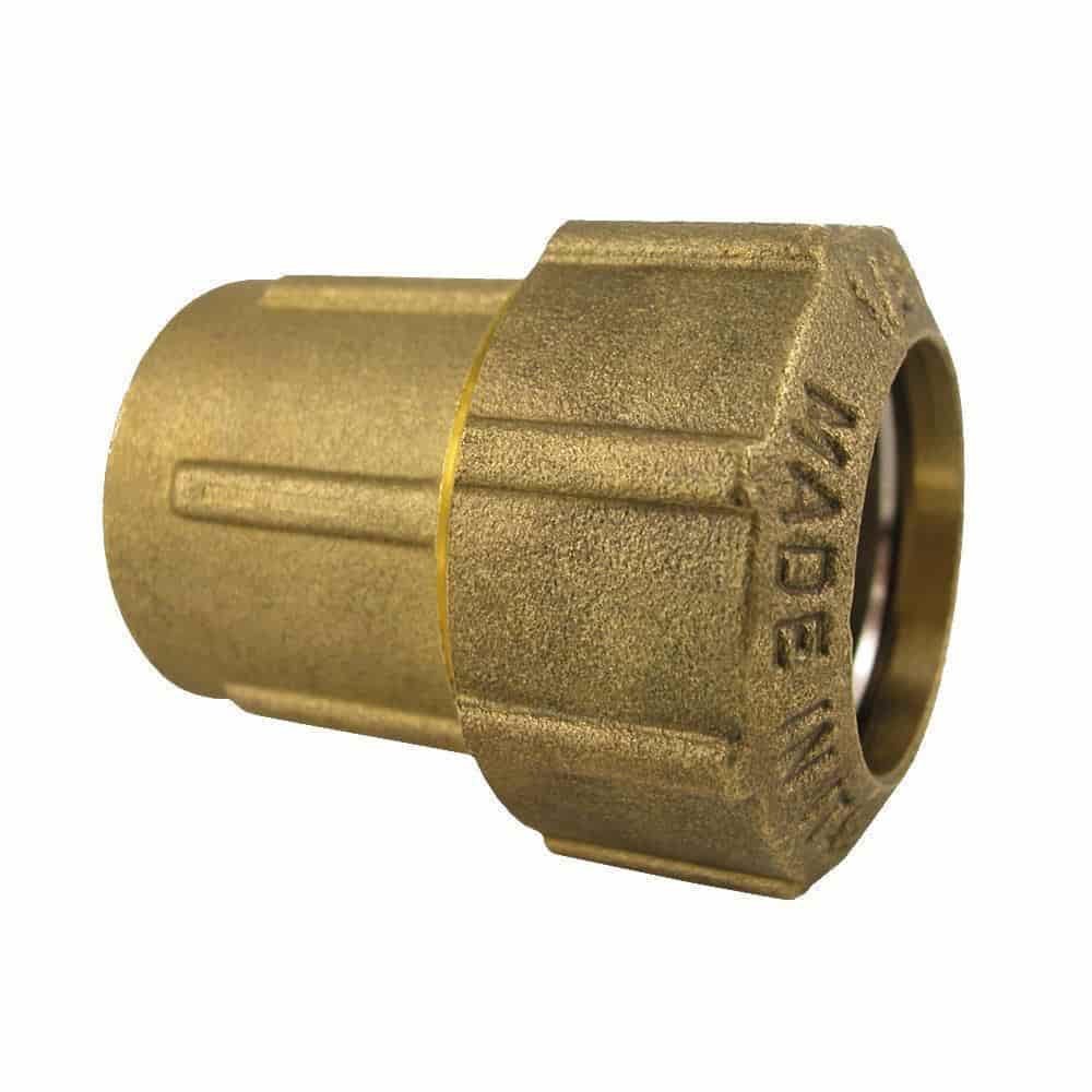 Brass PE Pipe Fitting Coupling IG 25x3/4"