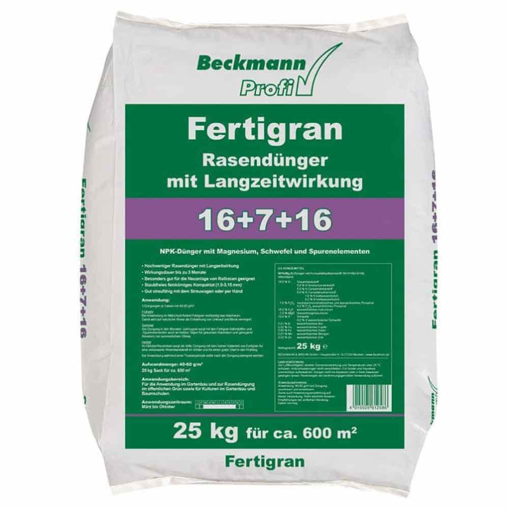 25kg Plengjødsel Fertigran 16+7+16 med Langtidseffekt for ca.600m²