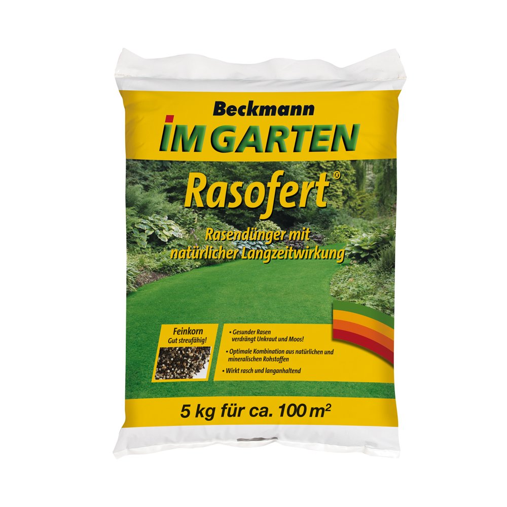 5 kg Plengjødsel Beckmann Rasofert®, organisk-mineral for ca. 100 m²