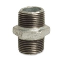 Threaded Fitting Malleable Cast Iron Double Nipple 1/4" M x 1/4" M