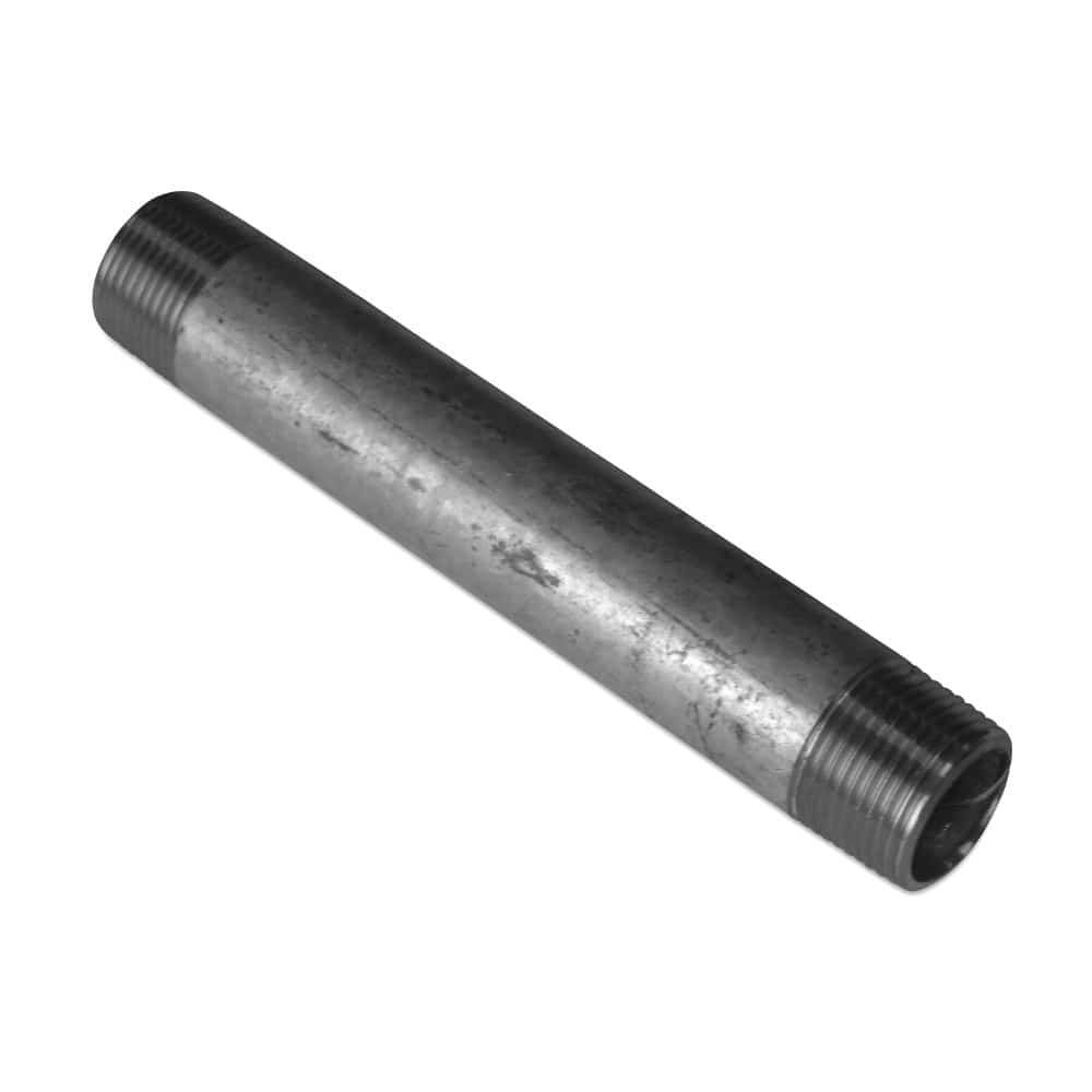 Threaded Fitting Pipe Nipple Galvanized 1" Male x 1" Male 1000 mm