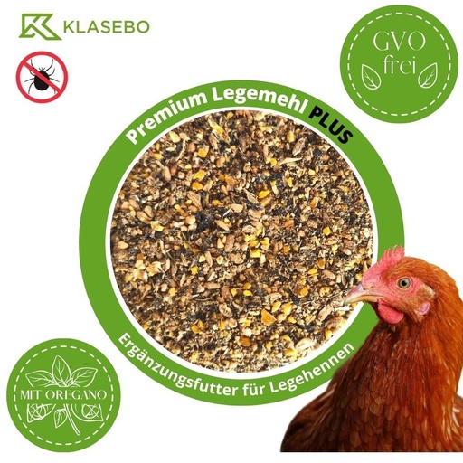 [BONI-42471] 25 kg Premium Legemehl PLUS med Oregano - Fjærfefôr for høns, gjess, ender