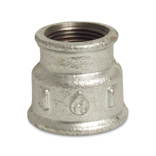 [BONI-42295-303K] Threaded Fitting Malleable Iron Reducing Coupling 1 1/4" F x 1" F