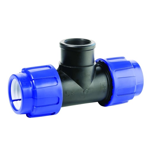 [BONI-01528K] PP PE Pipe Fitting T-Piece 32 x 1/2" IG x 32